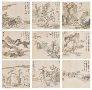 HUI WANG 1632-1717,Landscapes,1706,Sotheby's GB 2024-04-09