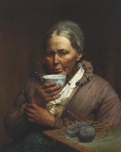 HUIBERS Jan Derk 1829-1919,Cup of warmth,Christie's GB 2021-12-16
