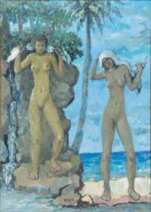 HUIE Albert 1920-2010,Bathing Nudes,Clars Auction Gallery US 2020-09-13