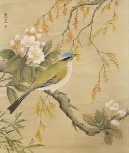 HUIJUN ZHANG,A bird on a blossoming branch,Duke & Son GB 2018-02-22