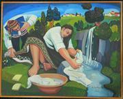 HUILLCA HUALLPA Antonio 1942,Peruvian Washing,1975,Theodore Bruce AU 2017-02-26