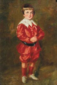 HULBERT Charles Allen,The Red Suit, or, Portrait of a Young Boy,Neal Auction Company 2007-04-14