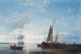 HULK Abraham I 1813-1897,Fishing Vessels in a calm Estuary at Dusk,Christie's GB 1998-10-20