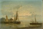 HULK Abraham I 1813-1897,moored fishing boats on a calm; putting out on a b,Bonhams GB 2005-11-22