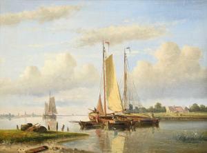 HULK Hendrick 1842-1937,Dutch Fishing boats in an estuary,Tennant's GB 2022-11-12