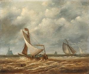 HULK Hendrick 1842-1937,SEGELBOOTE AUF DEM MEER,Lempertz DE 2012-03-21