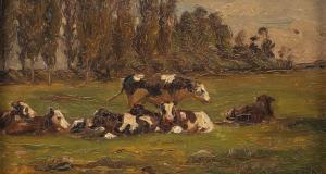 HULK John Frederick I 1829-1911,Grazing cows,Hargesheimer Kunstauktionen DE 2022-09-07