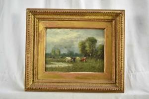 HULK William Frederick,rural landscapes with cattle watering,19th century,Reeman Dansie 2023-02-14