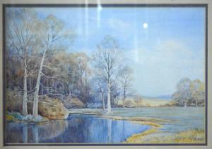 HULL V.J.,A landscape with stream,1929,Andrew Smith and Son GB 2016-08-02