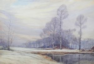 HULL V.J.,Winter landscape,1912,Morphets GB 2023-09-07