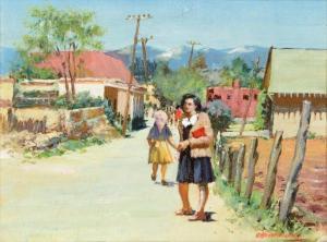 HULLENKREMER Odon 1888-1978,Canyon Road, Santa Fe,Altermann Gallery US 2020-06-19