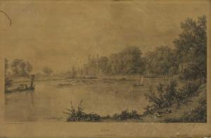 HULLMANDEL CHARLES JOSEPH 1789-1850,Eton, looking up the River,Sworders GB 2020-09-22