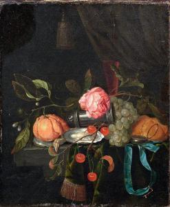 HULSDONCK Gillis Jacobsz 1626-1675,Stillleben mit Orange,Nagel DE 2009-09-23