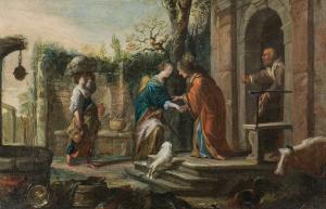 HULSMAN Johann 1600-1660,Visitation of Mary,1643,im Kinsky Auktionshaus AT 2021-12-14