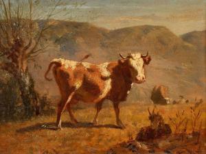 HUMBERT Charles 1813-1881,Kühe und Ziege auf der Weide,Dobiaschofsky CH 2023-11-08