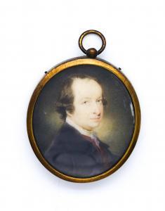 HUMPHREY Ozias 1742-1810,Portrait miniature of a gentleman in a dark ,Bellmans Fine Art Auctioneers 2023-10-10