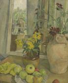 HUMPHREY Waterfield,FLOWERS AND APPLES ON A TABLE,Sworders GB 2017-02-14