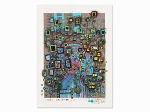 HUNDERTWASSER Friedensreich 1928-2000,Citizen, Combined Print, 1994,1994,Auctionata DE 2016-09-30