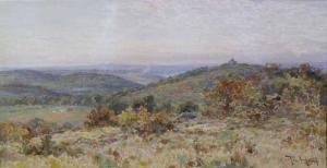 HUNN Tom 1878-1908,Moorland Landscape,Kidner GB 2009-10-08
