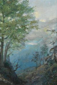 HUNSTER THOMAS WATSON 1851-1929,View of a Valley,Swann Galleries US 2015-04-02