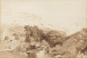 HUNT Alfred William 1830-1896,Cattle watering,1855,Bonhams GB 2023-09-27