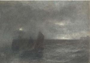 HUNT Alfred William 1830-1896,Nocturne: fishing boats at twilight,Christie's GB 2004-06-03