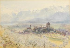 HUNT Alfred William 1830-1896,Thun, evening; Thun in Spring a pair, the first,Bonhams GB 2023-09-27