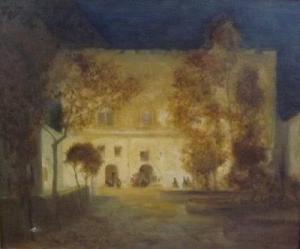 HUNT CHARLES ARTHUR,A view of a palace by moonlight,1959,David Lay GB 2013-11-07