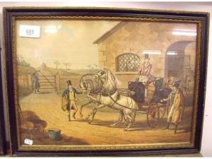 HUNT Charles 1806,Coaching scene,Smiths of Newent Auctioneers GB 2016-06-10