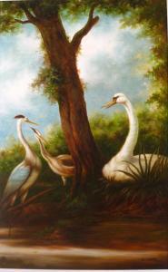 HUNT Claude 1800-1900,Heronsand Swan,Litchfield US 2010-10-13