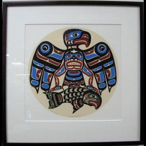 Hunt E 1900-1900,KWAGIULTH EAGLE & SALMON,Waddington's CA 2012-02-13