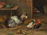 HUNT Edgar 1876-1953,A goat and hens,1923,Bonhams GB 2024-03-14