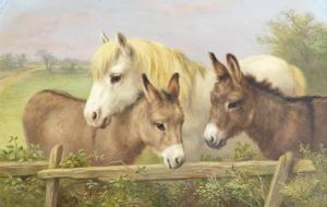 HUNT Edgar 1876-1953,A grey pony and two donkeys,Bonhams GB 2013-01-23
