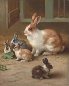 HUNT Edgar 1876-1953,Bunnies,Christie's GB 2004-11-11