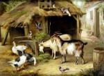 HUNT Edgar,Farmyard Friends, with Terrier and Doves,1909,Bamfords Auctioneers and Valuers 2005-09-13