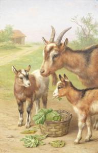 HUNT Edgar 1876-1953,Goats in a farmyard,Bonhams GB 2013-01-23