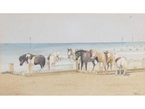 HUNT John,Hunstanton Beach Ponies,20th Century,Keys GB 2021-11-24