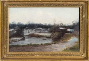 HUNT John Powell 1854-1932,Winding river landscape,1912,Eldred's US 2022-01-27