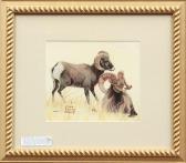 HUNT Lynn Bogue 1878-1960,Two Rams,Clars Auction Gallery US 2011-06-12