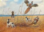 HUNT Lynn Bogue 1878-1960,Untitled, flushing pheasants,Aspire Auction US 2022-06-09