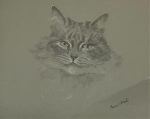 HUNT MURIEL 1900-1906,Study of a Cat,Duggleby Stephenson (of York) UK 2020-06-19