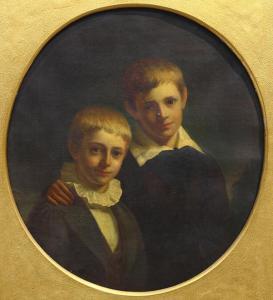 HUNT Richard Morris 1827-1895,Portrait of Richard Morris Hunt and Brother, Le,Clars Auction Gallery 2016-04-17
