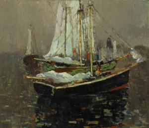 HUNT Thomas Lorraine 1882-1938,Fishing Boats,Bonhams GB 2021-11-23