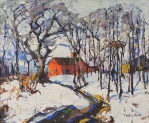HUNT Thomas Lorraine 1882-1938,House in Winter,Sotheby's GB 2023-10-04