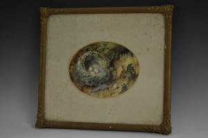 HUNT W.H,Still Life, Bird's Nest on a Mossy Bank,Bamfords Auctioneers and Valuers 2016-10-26