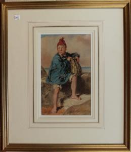 HUNT William 1800-1800,Fisherboy in a Coastal Landscape,Tooveys Auction GB 2014-09-12