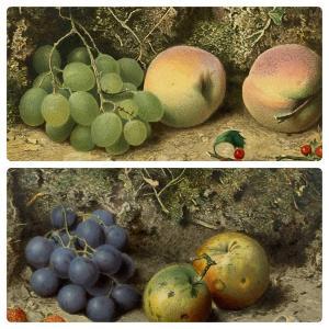 HUNT William Henry 1790-1864,still lives of fruit,Rogers Jones & Co GB 2024-04-16