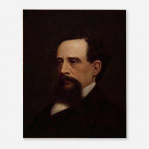 HUNT William Morris,Portrait of Charles Dickens,1859,Rago Arts and Auction Center 2023-11-10