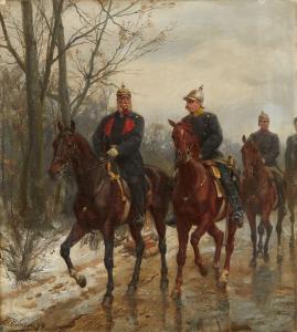 HUNTEN Emil 1827-1902,Emperor Wilhelm I, Prince Otto von Bismarck, and C,1894,Lempertz DE 2020-11-14