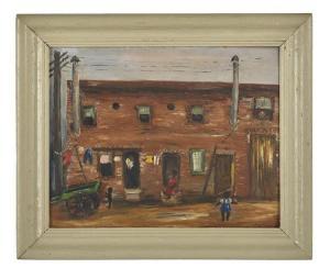 HUNTER Anna 1892-1985,The Alley,New Orleans Auction US 2017-12-10